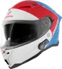 Bogotto H153 BT SPN Bluetooth Helm, weiß/rot/blau, XS Produktbild-Vorschau 2