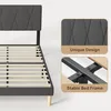 Letto imbottito BEALIFE 120x200 cm con testiera regolabile Anteprima dell’immagine prodotto 3