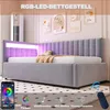 Flieks Hydraulisches Polsterbett Schlafsofa 90x200cm mit Produktbild-Vorschau 7