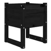 vidaXL Pflanzkübel Schwarz 40x40x52,5 cm Massivholz Kiefer Produktbild-Vorschau 1