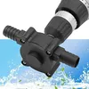 A black drill pump attached to a power drill, with a blue background suggesting water. Produktbild-Vorschau