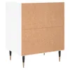 vidaXL Nachttische 2 Stk. Hochglanz-Weiß 40x30x50 cm Produktbild-Vorschau 7