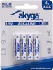 Batteria alcalina AAA LR03 Akyga AKY1971 1,5V / 1300mAh 4 Anteprima dell’immagine prodotto 1