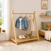 Relaxdays, appendiabiti per bambini, in legno di pino, con Anteprima dell’immagine prodotto 2