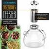 Théière Arendo avec réchaud, théière en verre pour thé en Voir les images du produit 3
