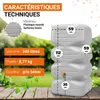 GARANTIA Kit Réservoir de jardin  CUBUS 340 L, gris béton Voir les images du produit 3