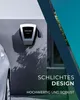 A wall-mounted electric vehicle charging station is shown on a gray wall next to a silver car. The image has a diagonal overlay with text. Produktbild-Vorschau