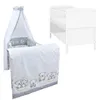 Baby-Delux Babybett Kinderbett Natalie Umbaubar 140x70 Weiß Produktbild-Vorschau 1