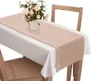 Tischläufer aus Velours 40 x 130 cm Beige Produktbild-Vorschau 1