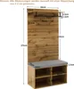 okwish 175 cm vysoký šatní set v dřevěném vzhledu se Náhled obrázku produktu 7
