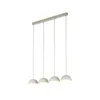 Hängelampe Glas Metall G9 H: max. 120 cm Beige Weiß Produktbild-Vorschau 1