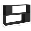 Libreria nera 100x24x63 cm in materiale ligneo Anteprima dell’immagine prodotto 14
