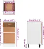 vidaXL Szafka dolna z szufladą Lyon dąb wędzony 40x46x81,5 Podgląd zdjęcia produktu 8