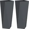 vidaXL Pflanzkübel 2 pcs Anthrazit 30 x 30 x 75 cm Stahl Produktbild-Vorschau 1