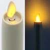LED-Stab-Kunstharzkerze mit "Flamme", Ivory-Weiß, mit FB, Produktbild-Vorschau 7