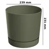 Blumentopf mit Untersetzer Ø23,9 cm Höhe 23,1 cm Rund Matt Produktbild-Vorschau 2