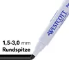 Permanentmarker 10 Stück Stifte Schwarz wasserfest auf Produktbild-Vorschau 2