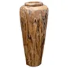 vidaXL Vase décoratif 40 x 100 cm bois massif teck Voir les images du produit 1