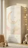 Kleiderschrank für Kinderzimmer mit Motivdruck, 88x187x54 Produktbild-Vorschau 1