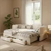 Flieks Polsterbett 90x200cm mit Ausziehbett, Schlafsofa Produktbild-Vorschau 4
