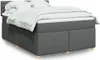 Möbel Boxspringbett mit Matratze Dunkelgrau 140x200 cm Produktbild-Vorschau 1