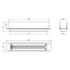 DIVINA FIRE DF94813, Rechteckig, Edelstahl, 990 mm, 194 mm, Produktbild-Vorschau 9