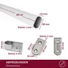 HOOZ® Kleiderstange 80 cm Oval Aluminium [SCHRANK- & Produktbild-Vorschau 4