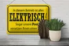 Blechschild Spruch 30x20cm im Betrieb ist alles elektrisch Produktbild-Vorschau 5