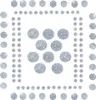 Oblique Unique 120 Punkte Sticker Aufkleber Set mit Glitzer Produktbild-Vorschau 1