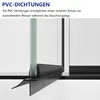 IMPTS Duschwand für Badewanne 140x140cm 3-teilig Faltwand Produktbild-Vorschau 11