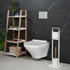 Zestaw toaletowy Relaxdays, bambus, stal nierdzewna, Podgląd zdjęcia produktu 3