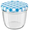 WELLGRO Einmachgläser blau kariert 230ml mit Schraubdeckel Produktbild-Vorschau 4