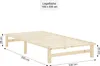 Homestyle4u Bett 100x200 cm Jugendbett Bettgestell Holzbett Produktbild-Vorschau 6