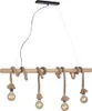 JustLight 4er Pendelleuchte Rope schwarz-natur 100 x 7 cm Produktbild-Vorschau 5
