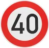 Original 2 x Verkehrsschild 274-40 40 km/h und 282 Ende 39 Produktbild-Vorschau 2