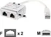 Equip 2-portový rozdeľovač RJ45 Cat.5e Náhľad obrázku produktu 2