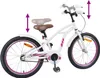 vidaXL Kinderfahrrad 22 Zoll für 7-12 Jahre alt Weiß Produktbild-Vorschau 6