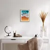 Gerahmtes Poster - Rahmen in heller Eiche - Sand Wasser Produktbild-Vorschau 6
