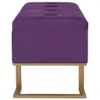 vidaXL Banc avec compartiment de rangement 105 cm Violet Voir les images du produit 3