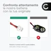 CELLONIC 1x Batteria per Smart home Compatibile con Visonic Anteprima dell’immagine prodotto 5