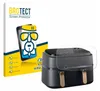 A screen protector is shown placed on top of a black air fryer, with the product packaging in the background. Produktbild-Vorschau