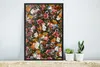 MuchoWow® Gerahmtes Poster Blumen - Schmetterling - Design Produktbild-Vorschau 5