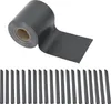 A roll of dark gray privacy screen material and a set of gray clips on a white background. Anteprima dell’immagine prodotto