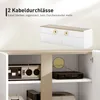 Meuble TV HOMCOM, meuble TV brillant avec 4 portes à Voir les images du produit 6