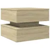 Table basse avec lampes LED Chêne Sonoma 50x50x40 cm Voir les images du produit 3