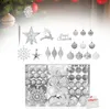 LZQ Set de boules de Noël, 108 pièces de décorations Voir les images du produit 1