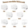 Łóżko dziecięce Ania z barierką, szufladą i stelażem | Podgląd zdjęcia produktu 14