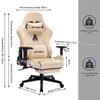 CRELIV -Ergonomischer Gamingstuhl aus Samt mit Produktbild-Vorschau 6
