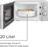 Exquisit MW802, Blat, 20 l, 700 W, obrotowy, Srebrny Podgląd zdjęcia produktu 11