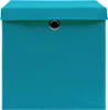 vidaXL Úložné boxy s vekom 4 ks 28x28x28 cm Baby Blue Náhľad obrázku produktu 3